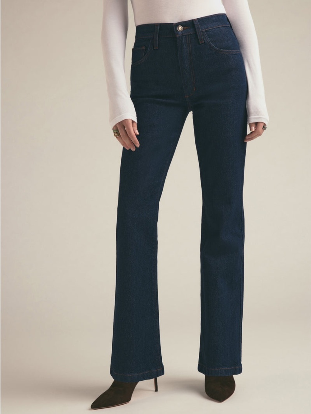 Favorite daughter the Morgan Shorty boot high-rise petite mini boot cut size 25 - Picture 3 of 8